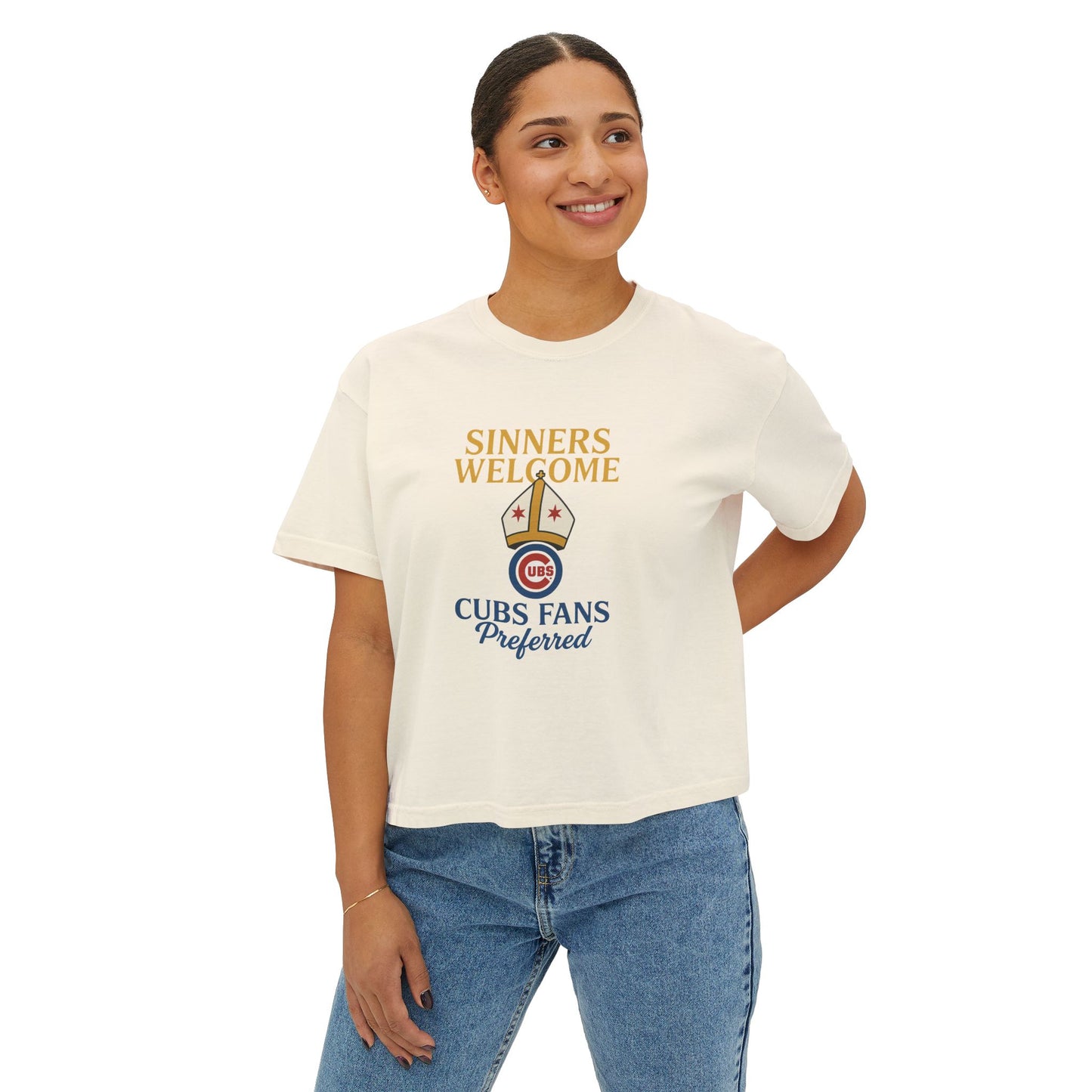 Cubs Fans Welcome Boxy Tee