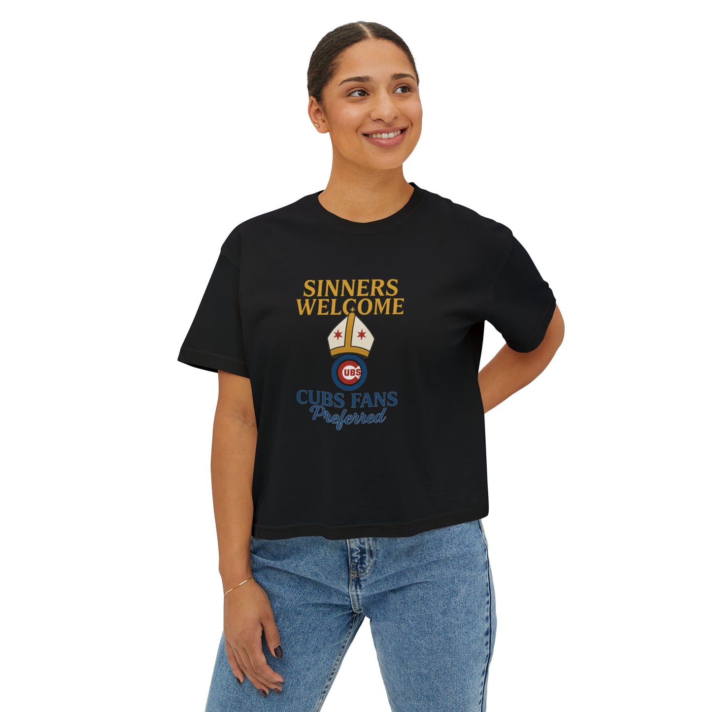 Cubs Fans Welcome Boxy Tee