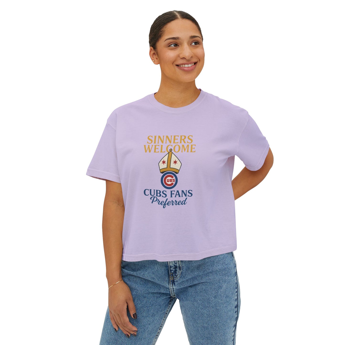 Cubs Fans Welcome Boxy Tee