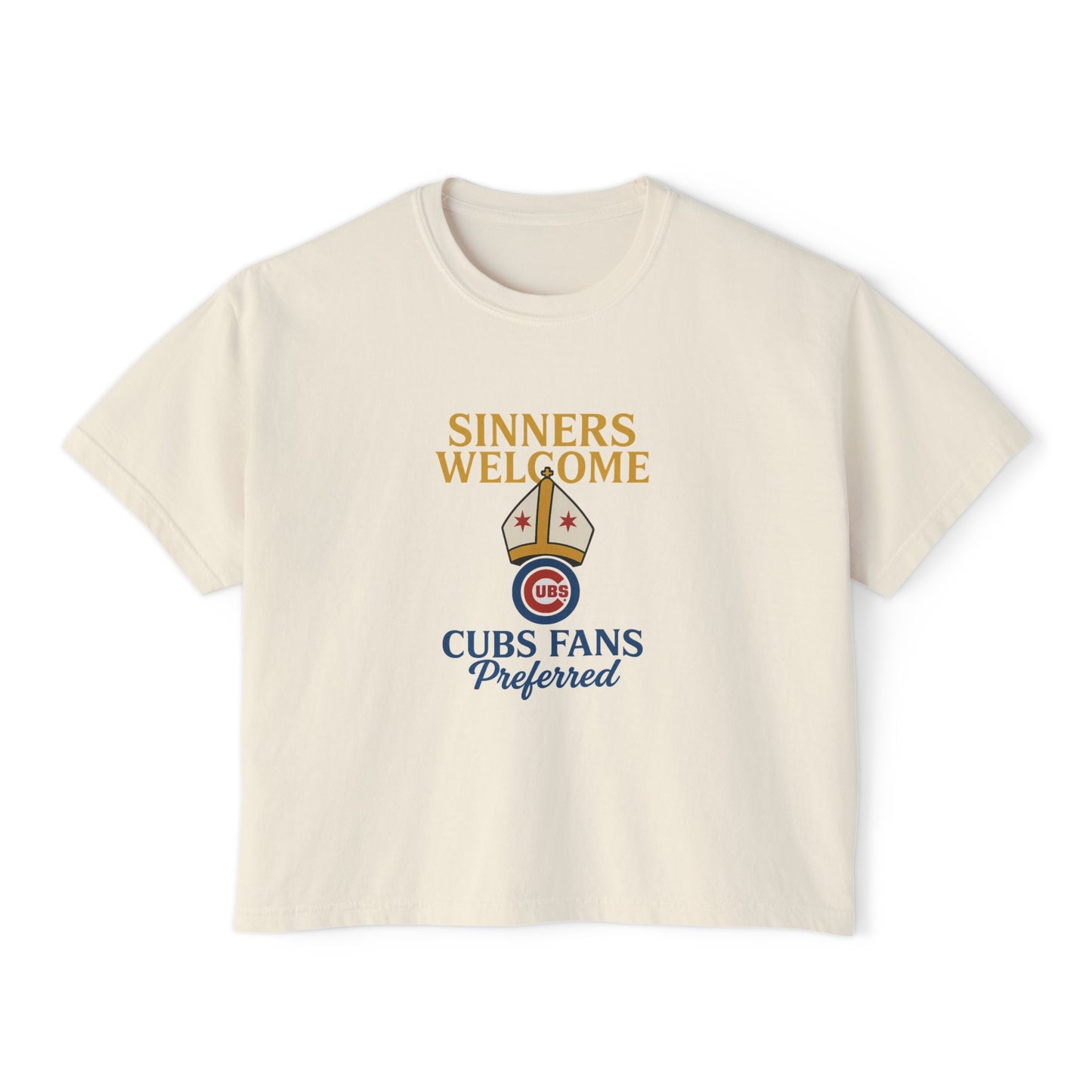 Cubs Fans Welcome Boxy Tee