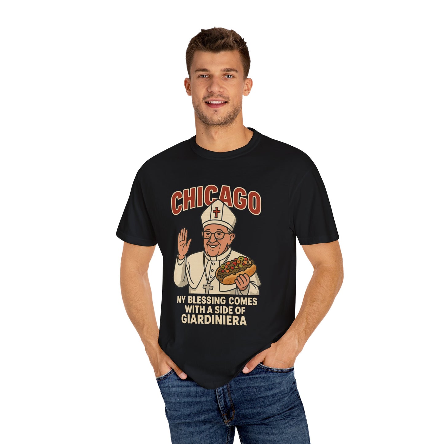 Confess Your Sins… But Bring Portillo’s Unisex T-Shirt