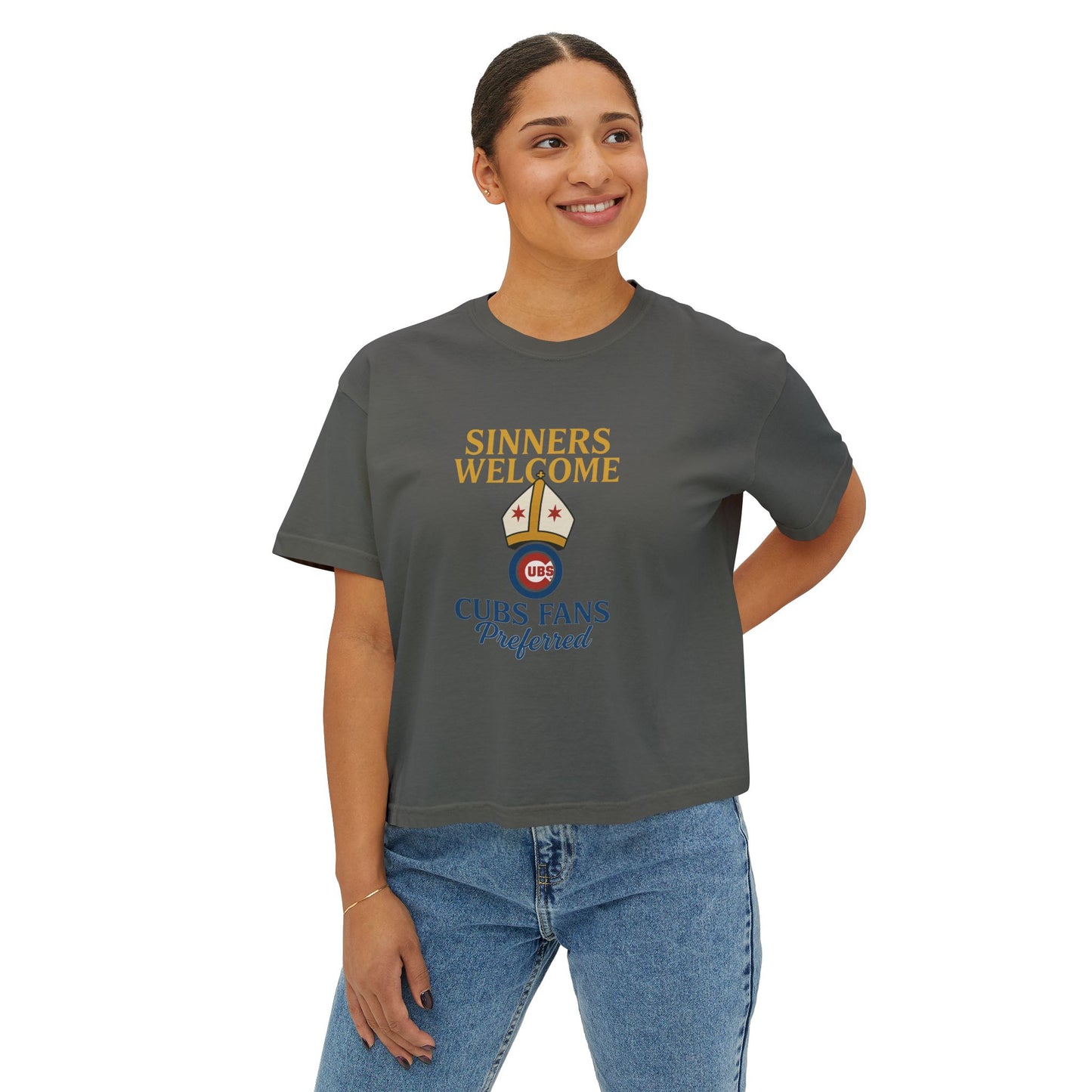 Cubs Fans Welcome Boxy Tee
