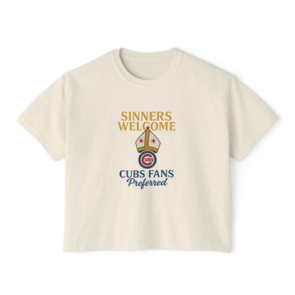 Cubs Fans Welcome Boxy Tee