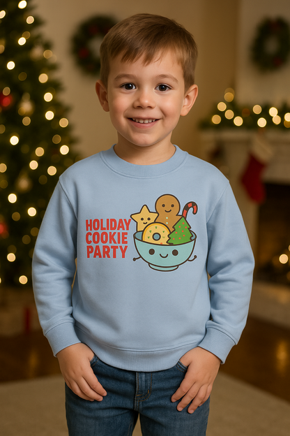 Kids Sweatshirt - Holiday Cookie Party
